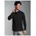 TRIGEMA Langarm Poloshirt schwarz L
