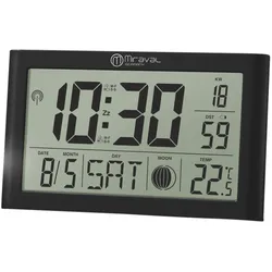 Miraval  Digitale LCD Wanduhr Tischfunkuhr mit Datumsanzeige + Temperatur