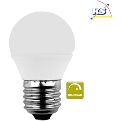 HWH LED MiniGlobe SMD Essential G45, E27, 5.5W 2700K 470lm 150°, dimmbar, weiß / matt BLU-48358
