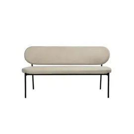 byLIVING Sitzbank Jersey Taupe 160 x 82 x 62 cm