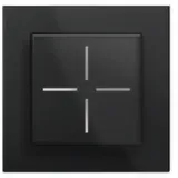 Homematic IP Smart-Home-Zubehör "Bundle Glastaster + Glasrahmen 1-fach", schwarz, B:31cm H:12cm T:37cm, Smart-Home-Stationen
