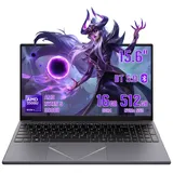 LONGEVINCE 15,6" Laptop, Ryzen 5 3500U, 16GB RAM Notebook (39,62 cm/15.6 Zoll, AMD AMD Ryzen 5 3500U, Integrierte AMD Radeon Grafik, 16 GB, 512 GB SSD, Fingerabdruck, beleuchtete Tastatur, Pop-up Kamera) grau 512 GB