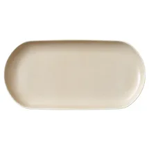 studio round North Servierplatte 38 x 19 cm Matte white/Matte sand