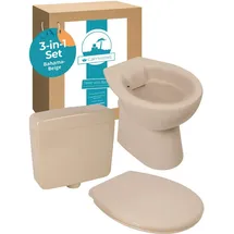 Calmwaters Stand-WC mit WC-Sitz Beige