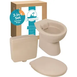 Calmwaters Stand-WC mit WC-Sitz Beige