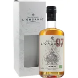 Jean-Luc Pasquet | L'Organic 07 | Cognac | 700 ml | 40% Vol. | Vom führenden Bio-Produzenten | Aus 100% Ugni-Blanc Trauben | Reife Aprikosen, Vanille & Gewürz | 7-8 Jahre gereift