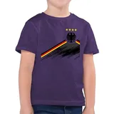 Shirtracer T-Shirt Adler Trikot mit Deutschland Flagge, Nationalmannschaft Germany 4 Ste (1-tlg) 2026 Fussball WM Fanartikel lila 164 (14-15J)