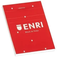 Enri Notizblock Rot A6 80 Blatt 4 mm (10