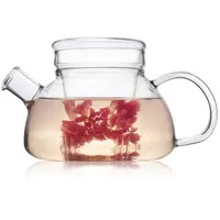 TAMUME 600ML Nordisch 3-in-1 Glas-Teekanne mit abnehmbarem Glas-Infuser mit großem Ausguss Non-Drip Fussfreies Gießen