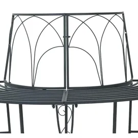 vidaXL Baumbank 160 x 80 x 89 cm Grau