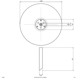 EVN Kugelleuchte Aluminium, Ø: 40cm, inkl. Alu-Erdspieß, weiß