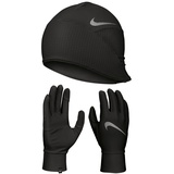 Nike Herren Essential Running Hat and Gloves Set schwarz 48.6