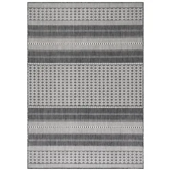 Teppich Outdoor Flachgewebe Antik-Optik Polypropylen Terrasse Beige Läufer 80x150 | Kadima Design