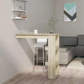 vidaXL Wand-Bartisch 102 x 45 x 103,5 cm Braun