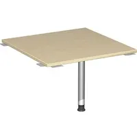 Geramöbel Verbindungsplatte höhenverstellbar Flex ahorn, silber quadratisch 80,0 x