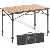HOMECALL Campingtisch Höhenverstellbar Aluminium