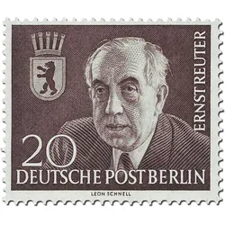 Briefmarke Berlin 1. Todestag Ernst Reuter, postfrisch
