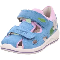 Superfit Boomerang Sandale, Hellblau/Lila 8400, 27 EU