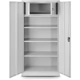 Jan Nowak C001D Aktenschrank 185 x 90 x 45 grau