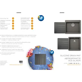 Schock Abtropfmatte 40 x 42 cm Farbe Anthrazit