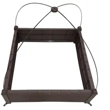 Hti-Living Nessa Hochbeet mit Rankhilfe 90 x 40 x 80 cm Braun