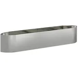 vidaXL Garten-Hochbeet verzinkter Stahl rechteckig 220 x 40 x 40 cm Silber