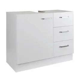 stabilo-sanitär Waschbeckenunterschrank 'Knut' polarweiß matt mit 3 Schubladen, Waschtischunterschrank 63x30x54cm