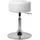 ML-Design Sitzhocker Kunstleder 39 x 65 x 39 cm Weiß