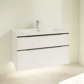 Villeroy & Boch Waschbeckenunterschrank 2 Auszüge 97,3 x 47,8 x 57,6 cm Weiß