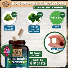Scheunengut Scheunengut® Schilddrüse Intenso | Jod Selen Komplex Kapseln 180 St