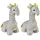 Relaxdays Türstopper Giraffe Weiß/Beige 35 x 15 x 25 cm