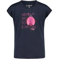 CMP KID G T-shirt black blue (N950) 140