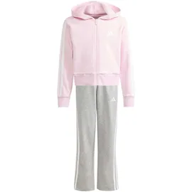 adidas Girl's ESSENTIALS TRACKSUIT, clear pink/white, 14-15 Years