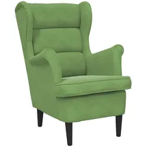 vidaXL Sessel Samt 66 x 84 x 84 cm hellgrün
