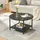 [en.casa] Filem Schwarz Holz Ø80 x 46 cm