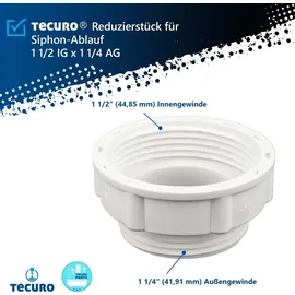tecuro Reduzierstück Weiß