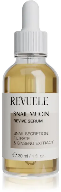 Revuele Snail Mucin Revive Serum regenerierendes Serum für das Gesicht mit feuchtigkeitsspendender Wirkung 30 ml