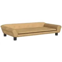 vidaXL Kindersofa Braun 100x50x26 cm Samt