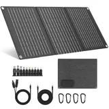 30W Tragbares faltbares Solarpanel, 23% hoher Wirkungsgrad, USB/DC/Type-C Ausgang & Schnellladung, Solarladegerät für Camping, Wandern, Outdoor & Notfälle