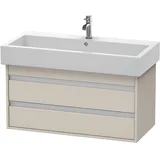 Duravit Waschtischunterschrank 2 Auszüge 95 x 48 x 44 cm Taupe Matt