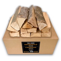 PINI Brennholz ofenfertig Buche ca. 30-33 cm für Kamin Grill Feuerschale Pizzaofen Smoker (10 kg)