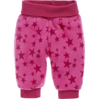 Playshoes Unisex Kinder Fleece-pumphose Baby-Hose, Pink Sterne 98