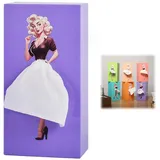 Taschentuchbox Mit Fliegendem Rock, Charmant Retro Mädchen Mit Kurzem Rock Taschentücher Box, Geeignet Für Schlafzimmer, Wohnzimmer, Büro (F)