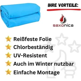 SAXONICA Poolfolie blau 800 x 400 x 150 cm