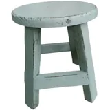 Sharplace Pflanzenständer aus, Hocker, Blumentopfregal, rund, rustikal, Präsentationsständer, Blumenregal für Garten, Büro, Tisch, Heimdekoration, Blau