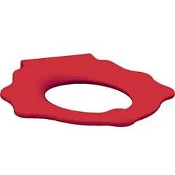 Geberit Bambini WC-Sitzring 573373000 mit Stützfunktion, Schildkrötendesign, rubinrot