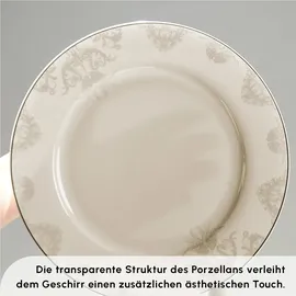 KARACA Elegance Bone Siena Tafelservice 53-tlg. weiß/gold