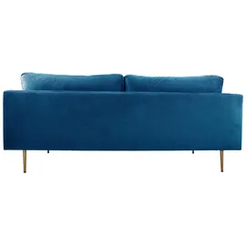 VCM Boom Sofa 3 Personen velour blau.