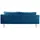 VCM Boom Sofa 3 Personen velour blau.