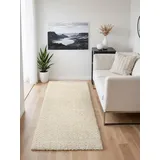 ELLE DECORATION Woll- & Jute Läufer Majoli - Natürlich & Handgewebt, Naturteppich, Geflochtenes Herringbone Design, Fischgrätenoptik, Skandi für Wohnzimmer, Schlafzimmer, Flur - Natur Weiß, 80x200 cm